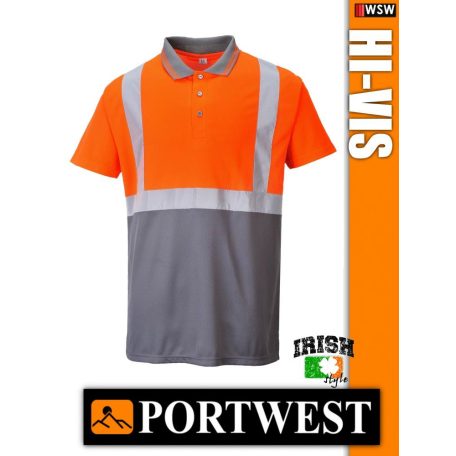 Portwest HI-VIS jól láthatósági galléros póló - munkaruha