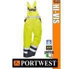 Portwest HI-VIS jólláthatósági bélelt kantárosnadrág - munkaruha