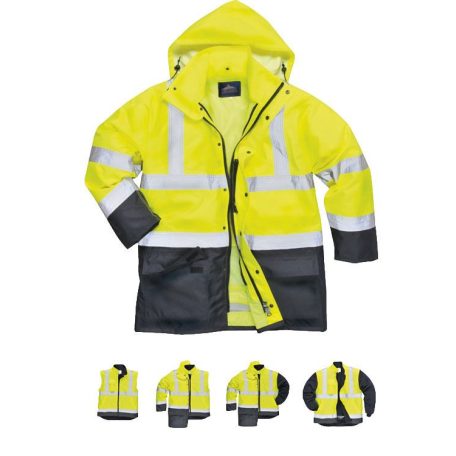 Portwest HI-VIS jólláthatósági bélelt kabát - 5in1