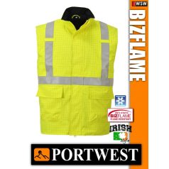   Portwest BIZFLAME RAIN antisztatikus lángálló bélelt mellény - munkaruha