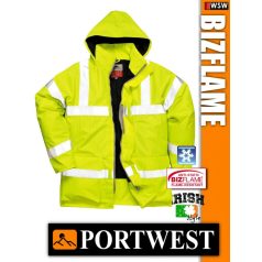   Portwest BIZFLAME antisztatikus lángálló bélelt esőkabát - munkaruha