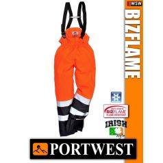  Portwest BIZFLAME Hi-Vis antisztatikus lángálló bélelt esőnadrág - munkaruha