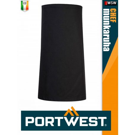 Portwest HORECA BLACK REGULAR pamut kötény 70 x 76 cm - munkaruha