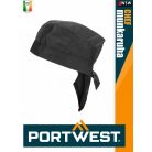 Portwest HORECA BLACK BANDANA prémium lélegző séfsapka - munkaruha