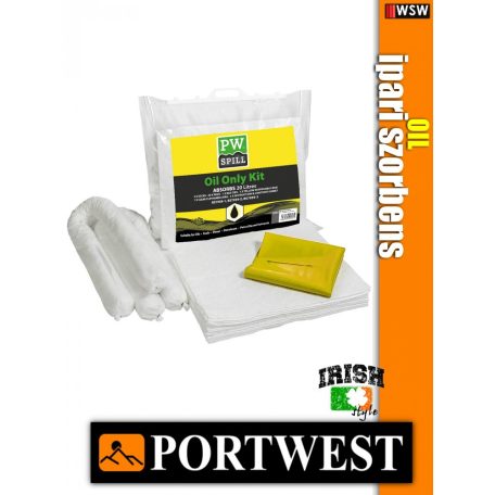 Portwest SM60 olaj szorbens készlet 20 liter - ipari szorbens - 6 db