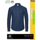 B&C DENIM VISION férfi rövidujjú ing - munkaruha