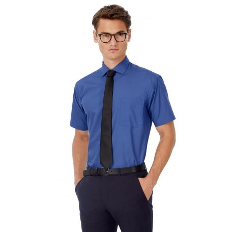 B&C HERITAGE férfi rövidujjú ing - munkaruha