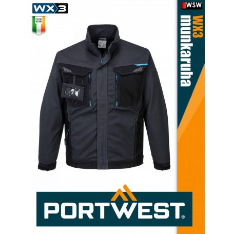Portwest WX3 STEELBLUE prémium munkakabát - munkaruha