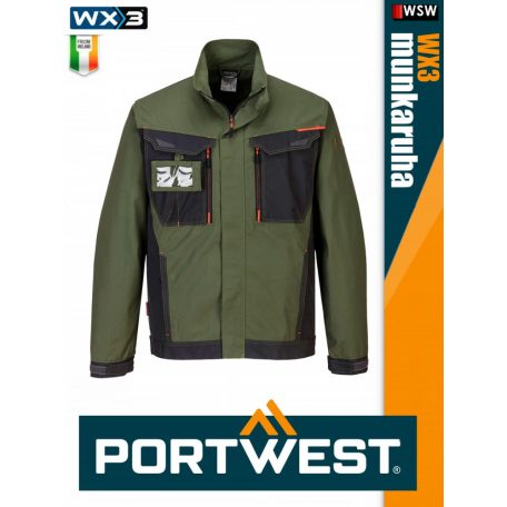 Portwest WX3 OLIVE prémium munkakabát - munkaruha
