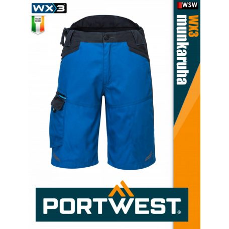 Portwest WX3 STEELBLUE prémium rövidnadrág - munkaruha