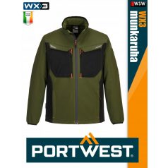   Portwest WX3 OLIVE prémium softshell munkakabát - munkaruha