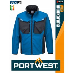   Portwest WX3 STEELBLUE prémium softshell munkakabát - munkaruha