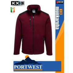   Portwest KX3 BURGUNDY VENTURE prémium technikai polárkabát - munkaruha