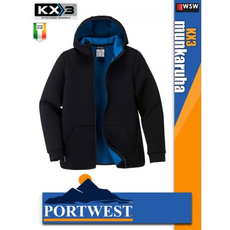 Portwest KX3 BLACK prémium átmeneti munkakabát - munkaruha