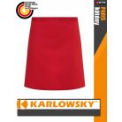 Karlowsky PARIS RED kevertszálas 95C-on mosható 90X50 cm kötény - munkaruha