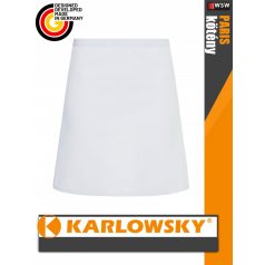   Karlowsky PARIS WHITE kevertszálas 95C-on mosható 90X50 cm kötény - munkaruha