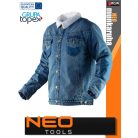 Neo Tools DENIM technikai kopásálló farmer bélelt kabát - munkaruha